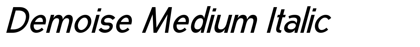 Demoise Medium Italic